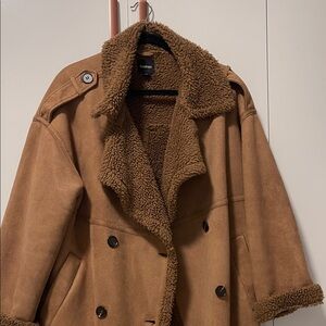 Boohoo Brown Teddy Jacket